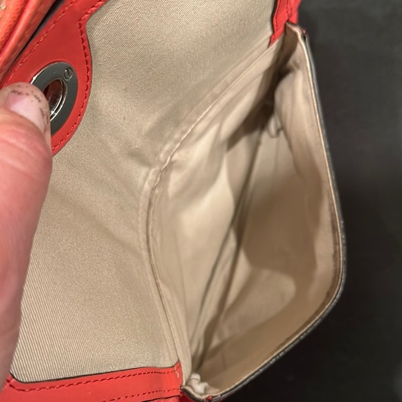 Coach red coral leather Shoulder and crossbody Bag - Picture 9 of 16